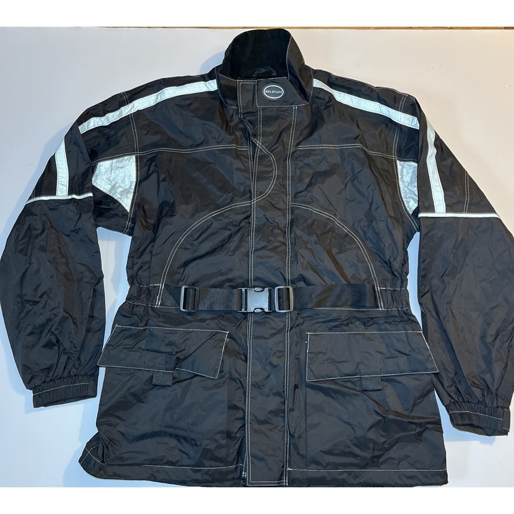 Belstaff Mens Motorcycle Jacket & Pants PVC Nylon Vented A2770 Rain Gear NWOT